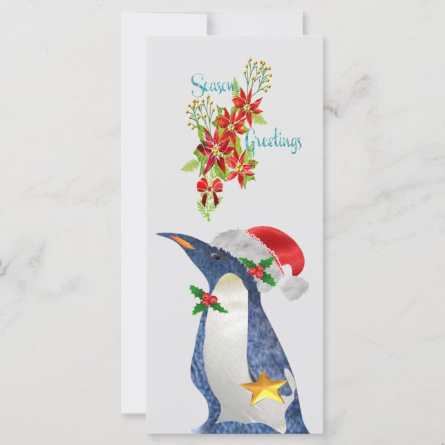 Cartão de Natal do Pinguim (Frente)