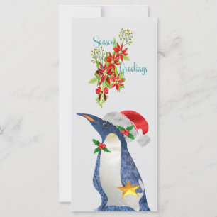 Cartão de Natal do Pinguim
