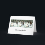 Cartão de Natal do potro & do boneco de neve<br><div class="desc">Este cartão de Natal é projetado com uns trabalhos artísticos originais cómicos de um potro e de um boneco de neve criados pelo artista Jayne Wilson em Bryce 3D. O potro pensa que o nariz da cenoura do boneco de neve fará o deleite perfeito do Natal! Os amantes dos animais...</div>