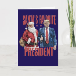 Cartão de Natal do Presidente Favorito do Papai No