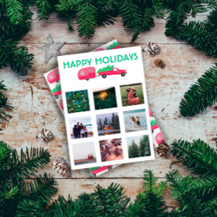 Cartão de Natal do Reboque de Caminhão FOTO PERSON