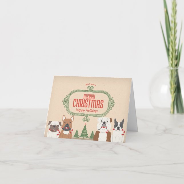 Cartão de Natal do SNORT do vintage (Frente)