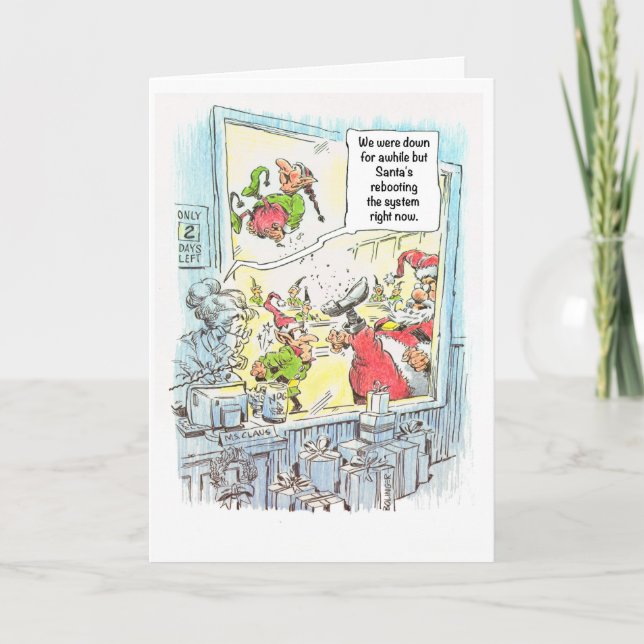 Cartão de Natal do Sr. e da Sra. Claus (Frente)