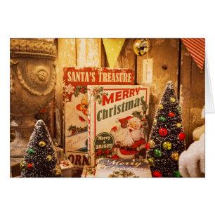 Cartão de Natal do Tesouro dos papais noeis