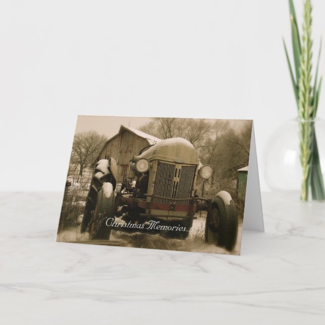 Cartão de Natal do Trator: Memórias do Trator Anti (Frente)