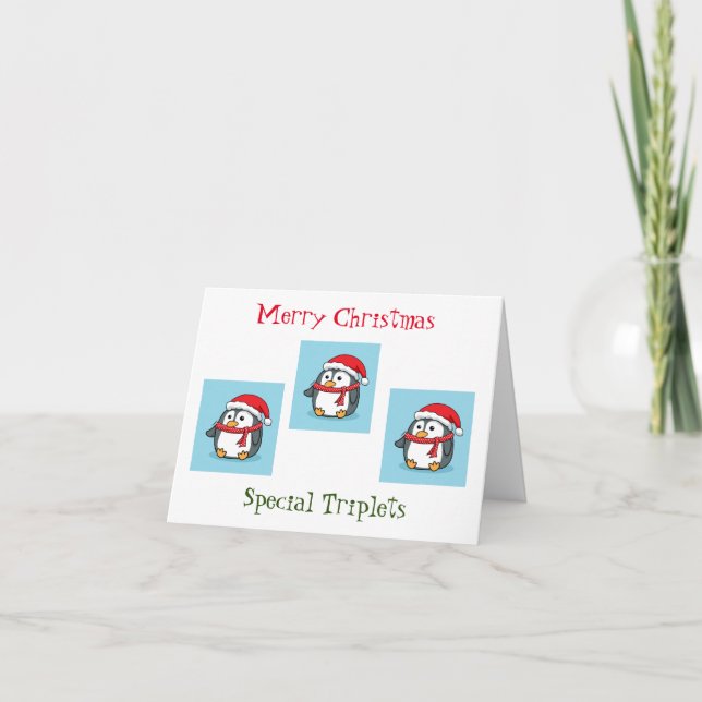 **CARTÃO DE NATAL DO TRIPLO** CARTÃO (Frente)