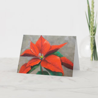 Cartão de Natal Dobra de Poinsettia