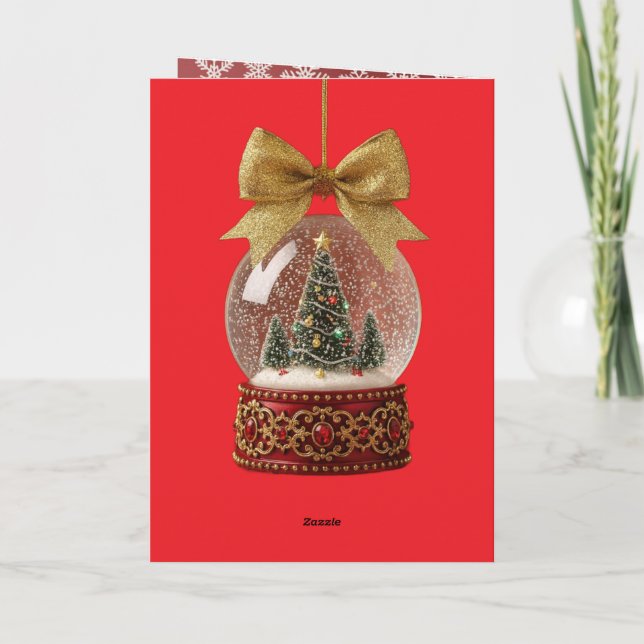 Cartão de Natal Dobrado (Verso)