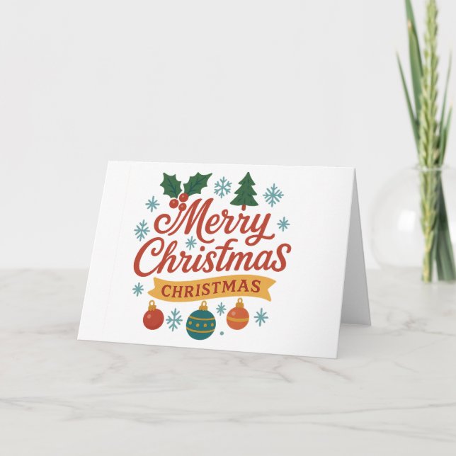 Cartão de Natal Dobrado (Frente)