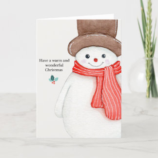 Cartão de Natal dobrado