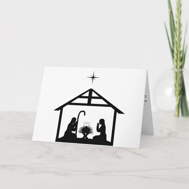 Cartão de Natal dobrado (Frente)