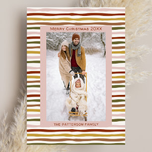 Cartão de Natal Dobrado desenhado à Mão do Boho Ea