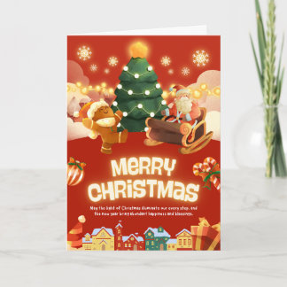Cartão de Natal Dobrável para Crianças