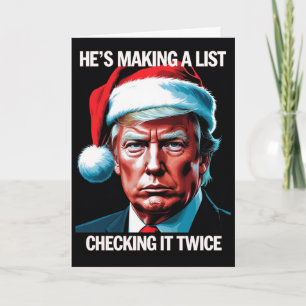 Cartão de Natal Donald Trump Feriado Patriótico