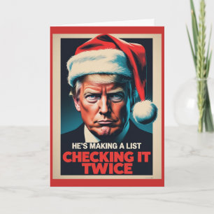 Cartão de Natal Donald Trump Feriado Político