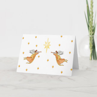 Cartão de Natal dos anjos