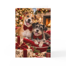 Cartão de Natal dos Cães Resgatados
