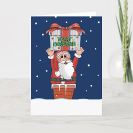 Cartão De Natal Dos Papais noeis