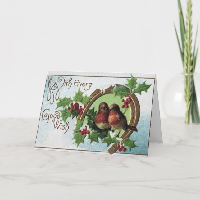 Cartão de Natal dos pássaros (Frente)