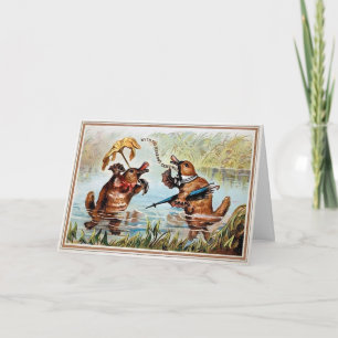 Cartão de Natal dos Patos Vitorianos