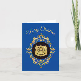 Cartão de Natal Dourado Vitoriano para Aplicação d