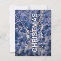 cartão de Natal e Ano Novo