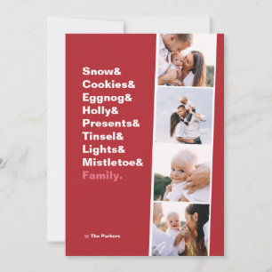 Cartão De Natal E Lista De Fotografias Do & Shirt