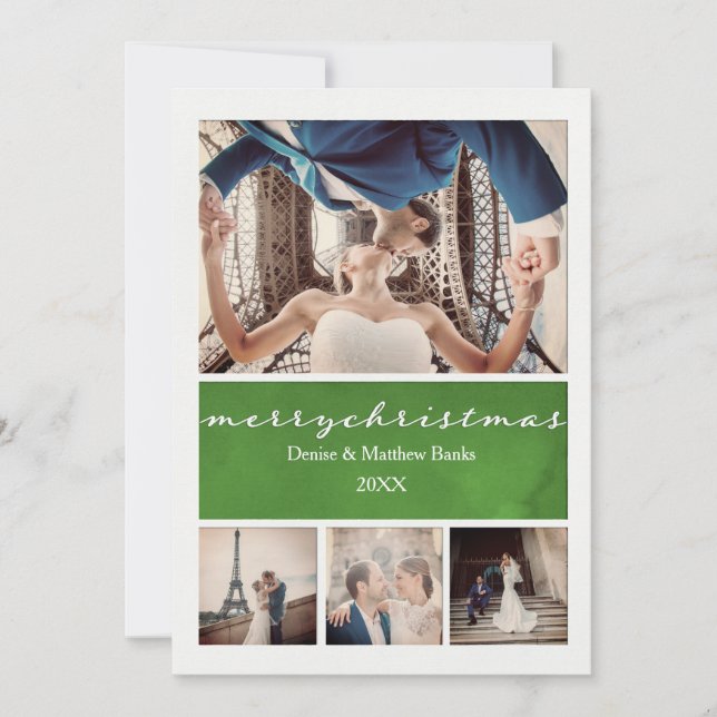 Cartão de Natal Elegante (Frente)