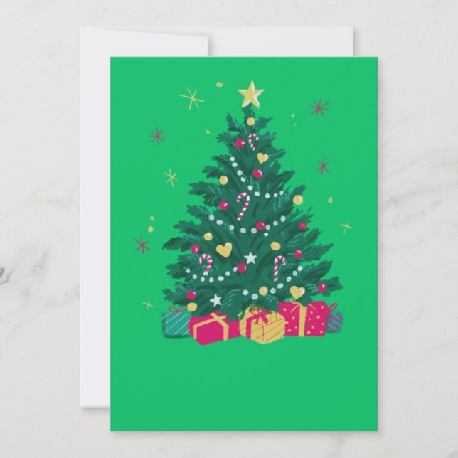 Cartão de Natal Elegante (Frente)