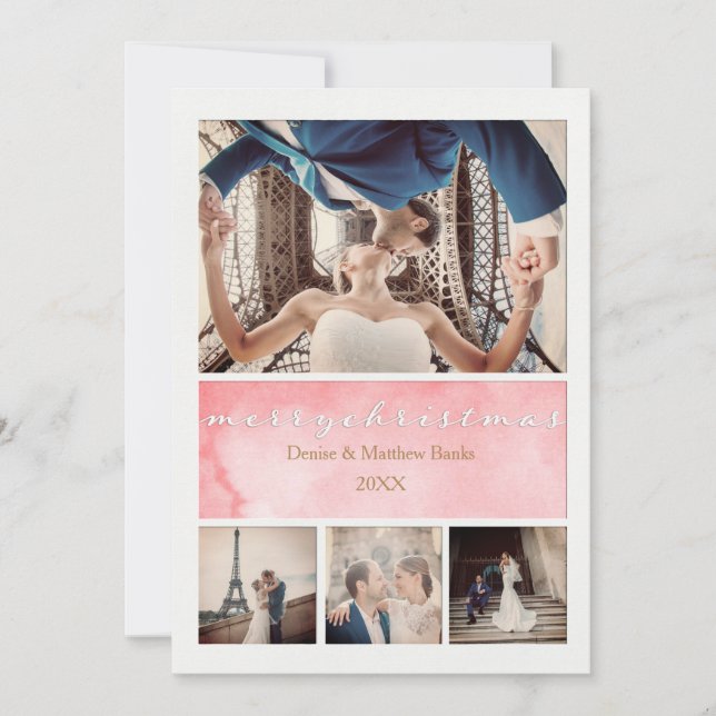 Cartão de Natal Elegante (Frente)