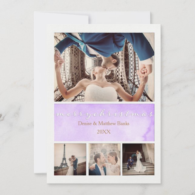 Cartão de Natal Elegante (Frente)