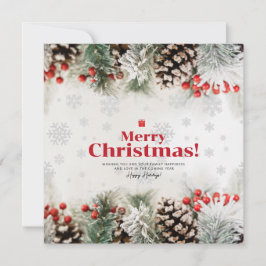 Cartão de Natal Elegante, Ano Novo