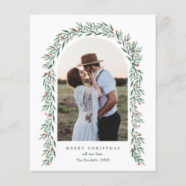 Cartão de Natal Elegante de Arca Verde