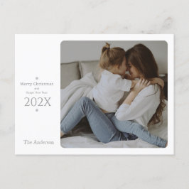 Cartão de Natal Elegante e Clássico e de Ano Novo