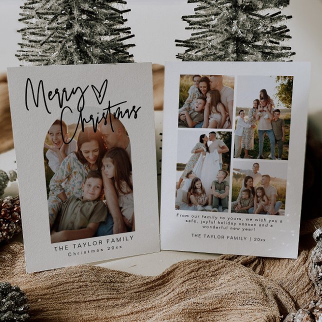 Cartão de Natal Elegante minimalista (Criador carregado)