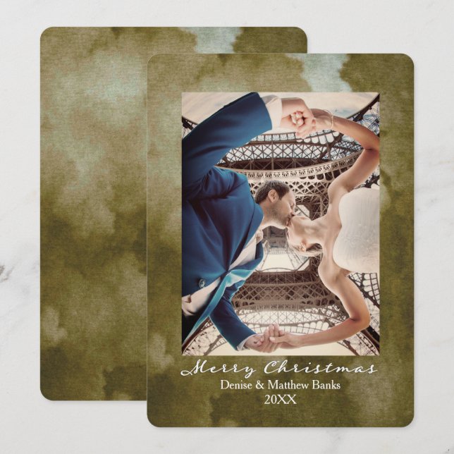 Cartão de Natal Elegante para a Martini da Waterco (Frente/Verso)