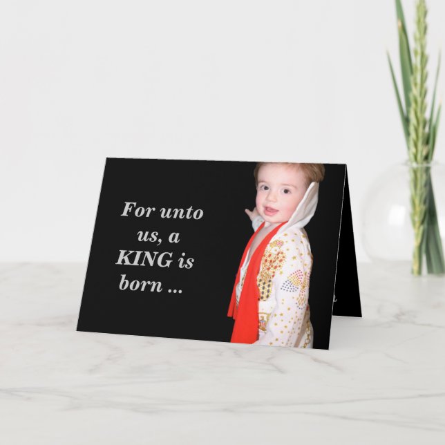 Cartão de Natal Elvis (Frente)