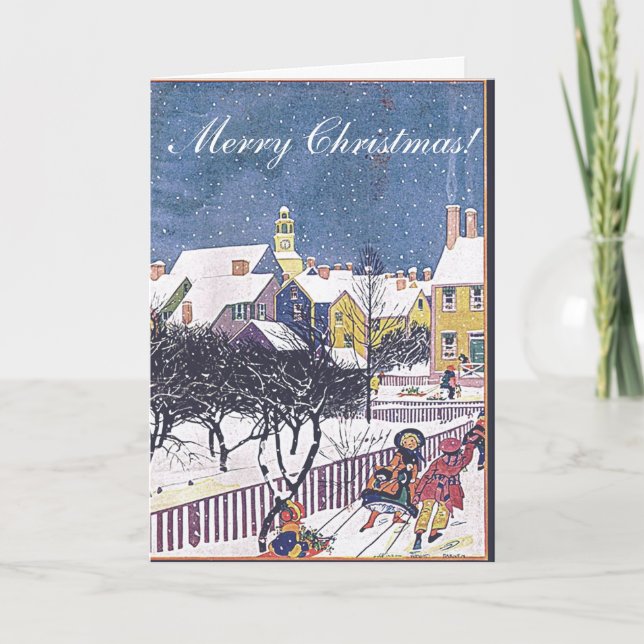 Cartão de Natal - em dezembro de 1925 cobrir do (Frente)