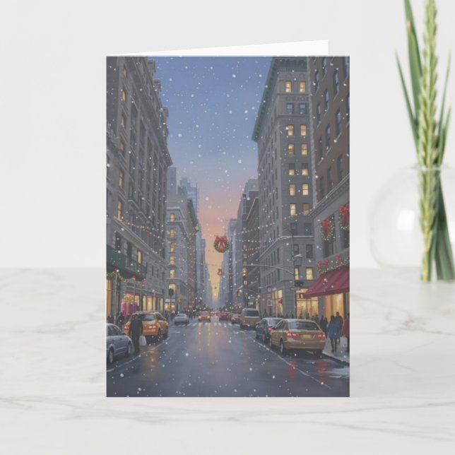 Cartão de Natal em Nova York (Frente)