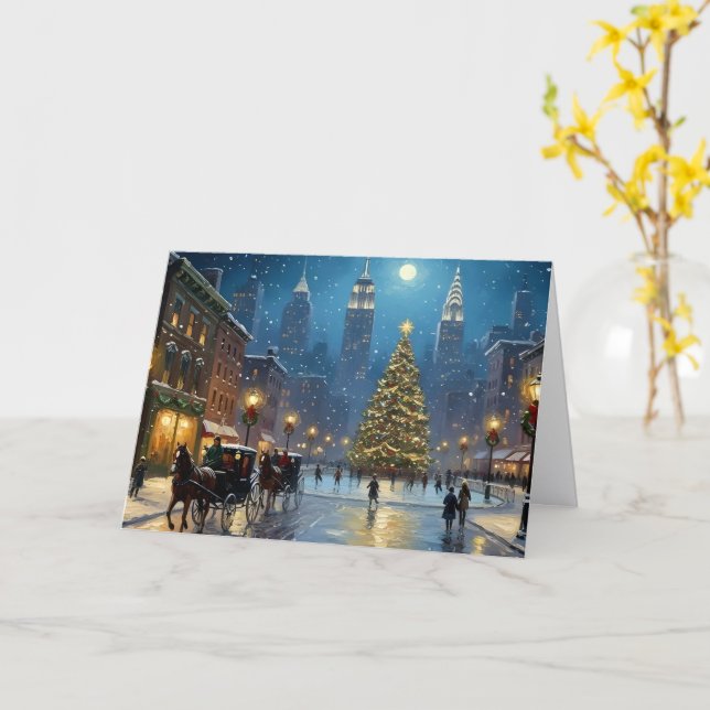 Cartão de Natal em Nova York (Flor Amarela)