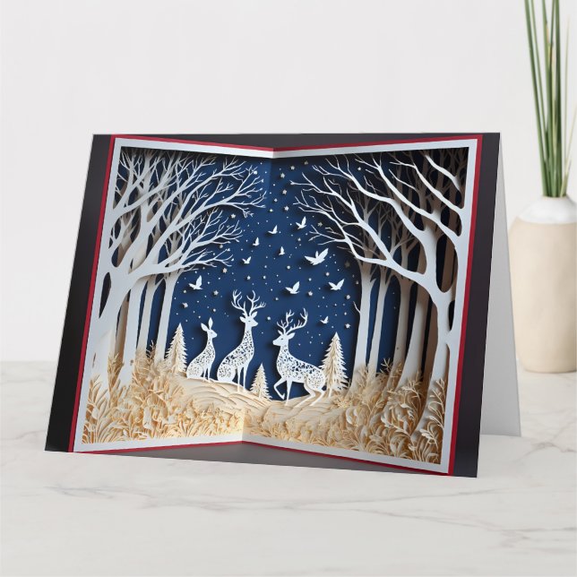 Cartão de Natal em Papercraft (Frente)