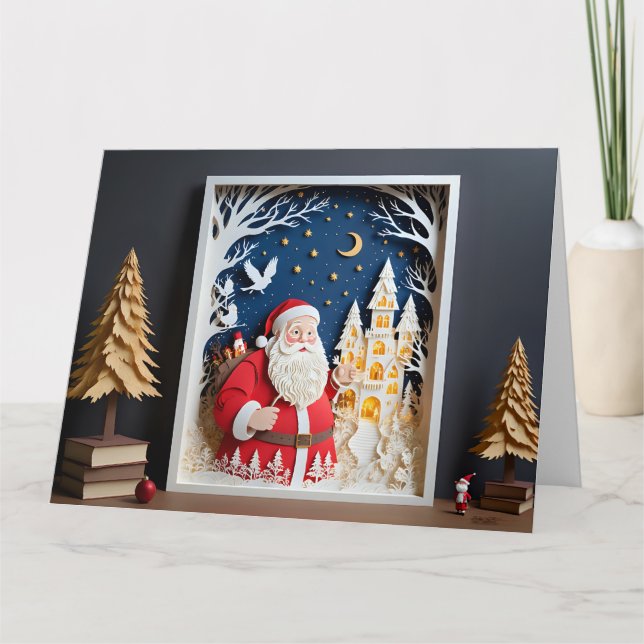 Cartão de Natal em Papercraft (Frente)