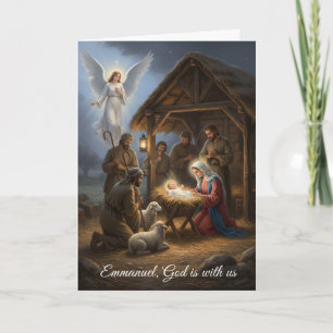 Cartão de Natal - Emmanuel Deus está conosco