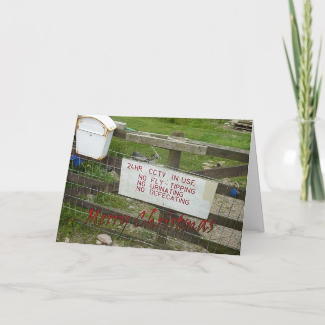 Cartão de Natal engraçado (Frente)