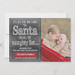 Cartão de Natal Engraçado, Cartão com fotos de Fér