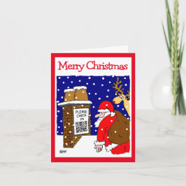 Cartão de Natal engraçado com design de código QR 
