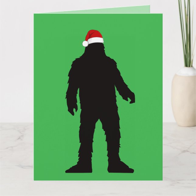 CARTÃO DE NATAL ENGRAÇADO DO BIG FOOT (Frente)