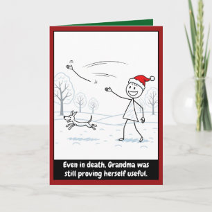 Cartão de Natal engraçado do stickman