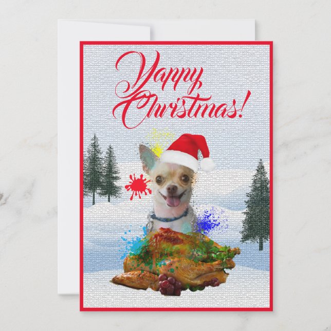 Cartão de Natal Engraçado e Personalizado para Cac (Frente)
