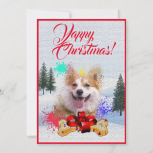Cartão de Natal Engraçado Fácil Personalizado para